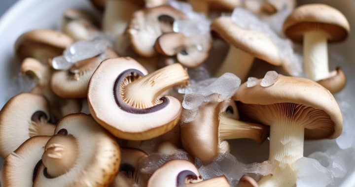 freeze mushrooms raw or cooked