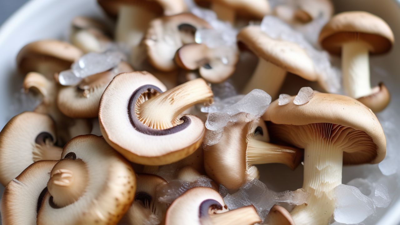 freeze mushrooms raw or cooked
