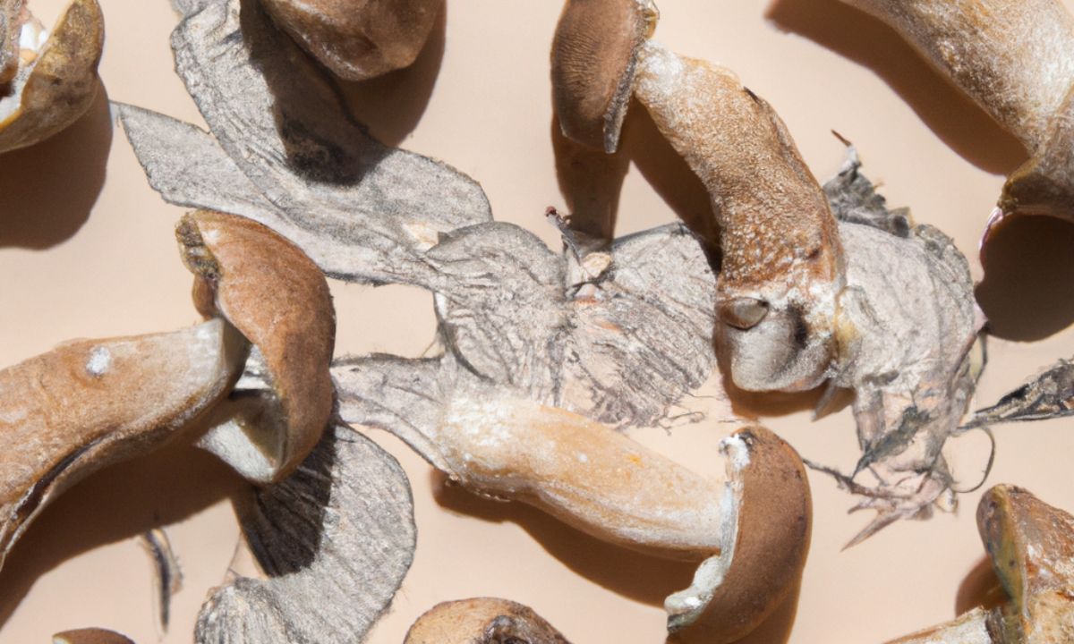 how to get spores from dried mushrooms